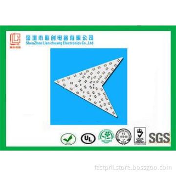 Trilateral 0.8 mm Aluminum PCB , aluminum clad pcb CNC Outl